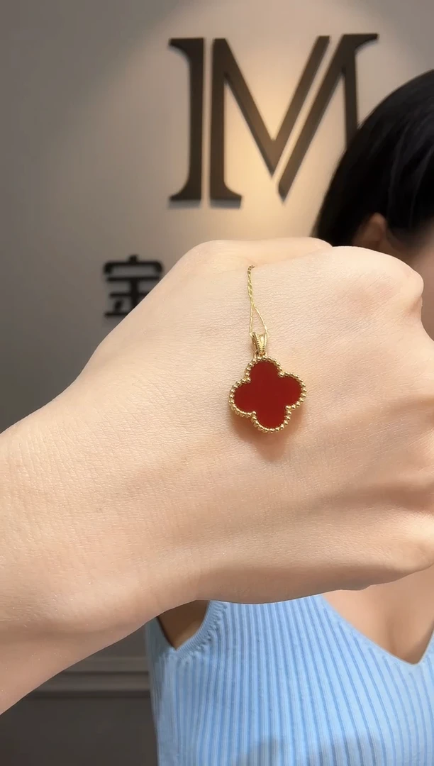 18K金镶嵌吊坠(不含链)玛瑙/玉髓PF-P0049多样性发一件