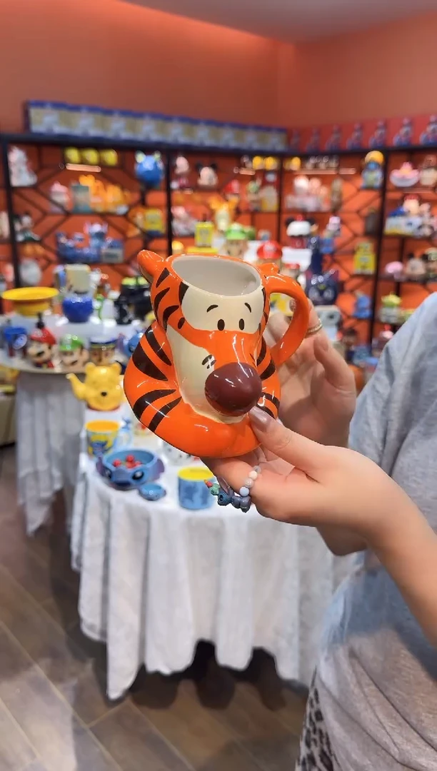 瓷片@@跳跳虎杯子陶瓷杯