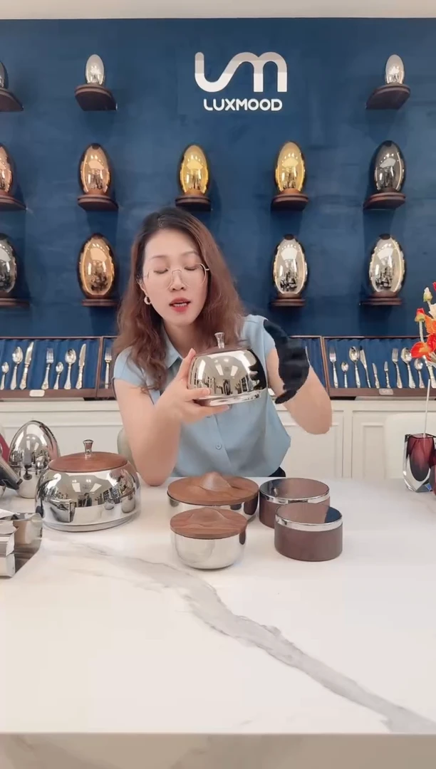 不锈钢luxmood苹果置物盒大号