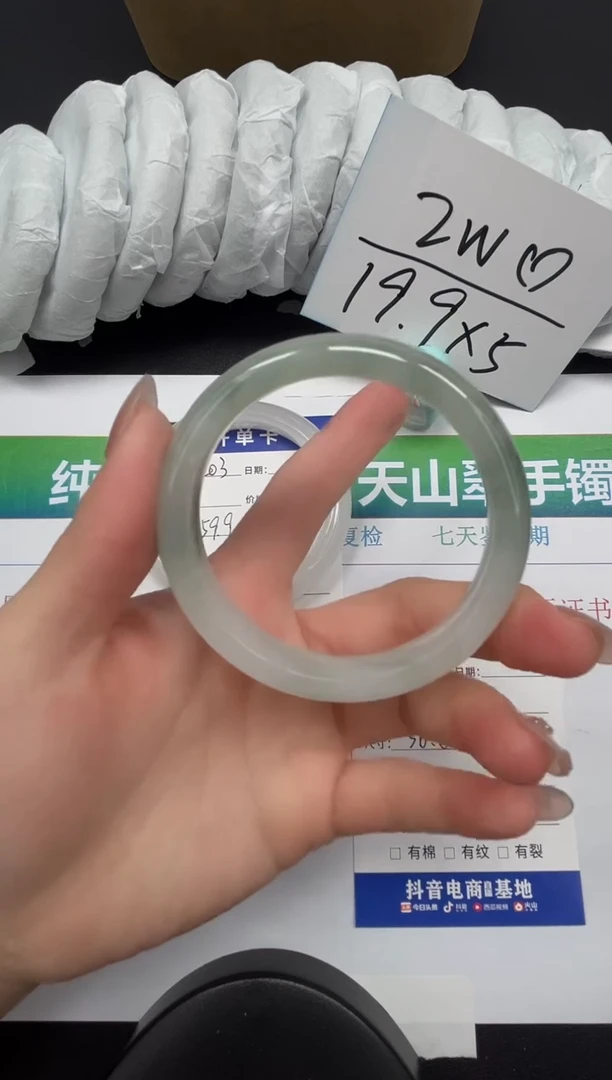 【闪购商品】石英质玉手镯合金204-56.6