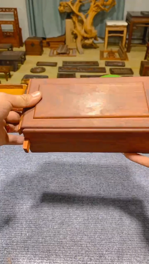 【闪购商品】木紫檀 双机关 抽拉机关盒