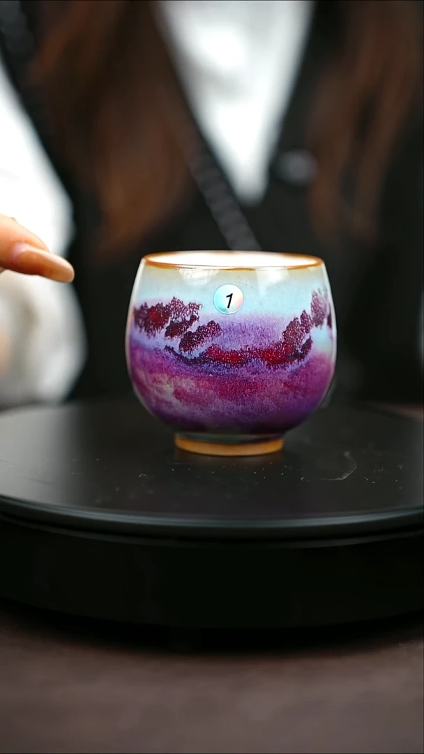 1*一级品原矿钧瓷炉钧釉主人杯