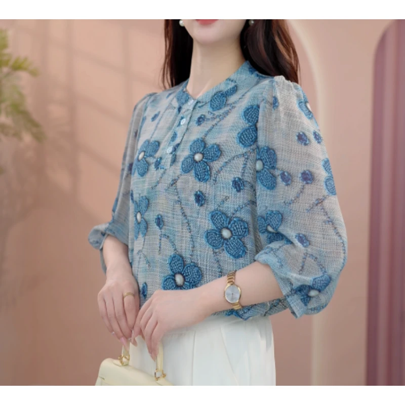 C99【出口原单】气质百搭优雅显瘦衬衫-珈珈