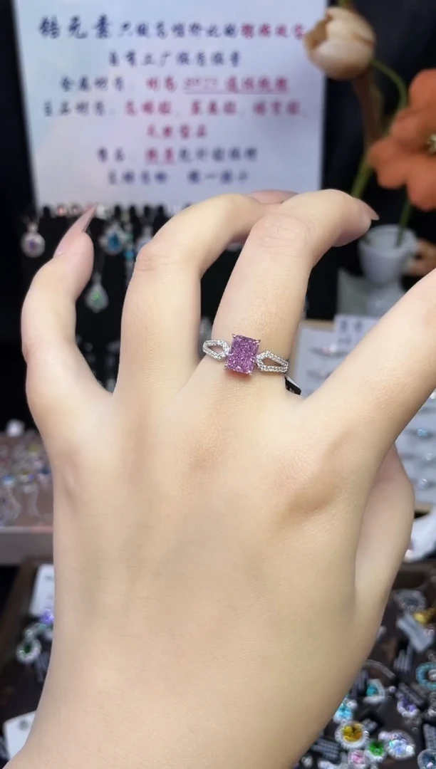 合成立方氧化锆925银编号F0164 戒指
