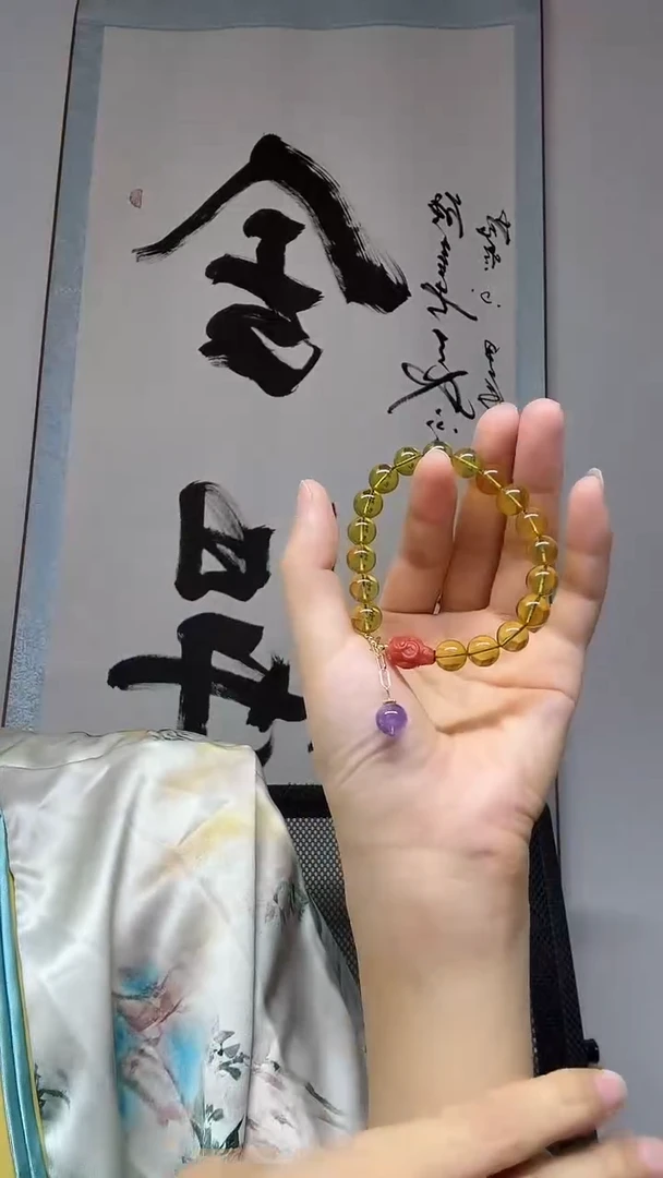 手串琥珀未镶嵌金蓝珀卡9