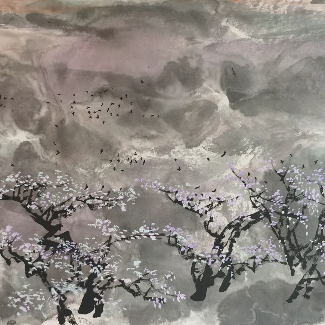 【辽拍】V250420-1-30《山水》（1.5平尺) 纸本镜心   dll1115