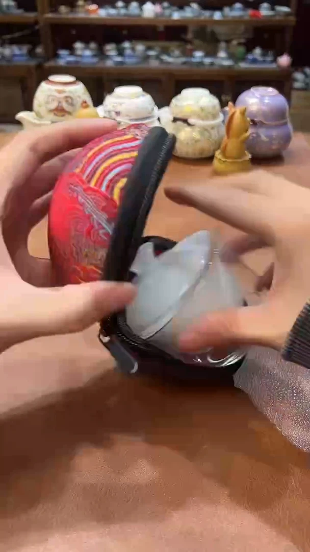 真的很便宜会开片的旅行茶具