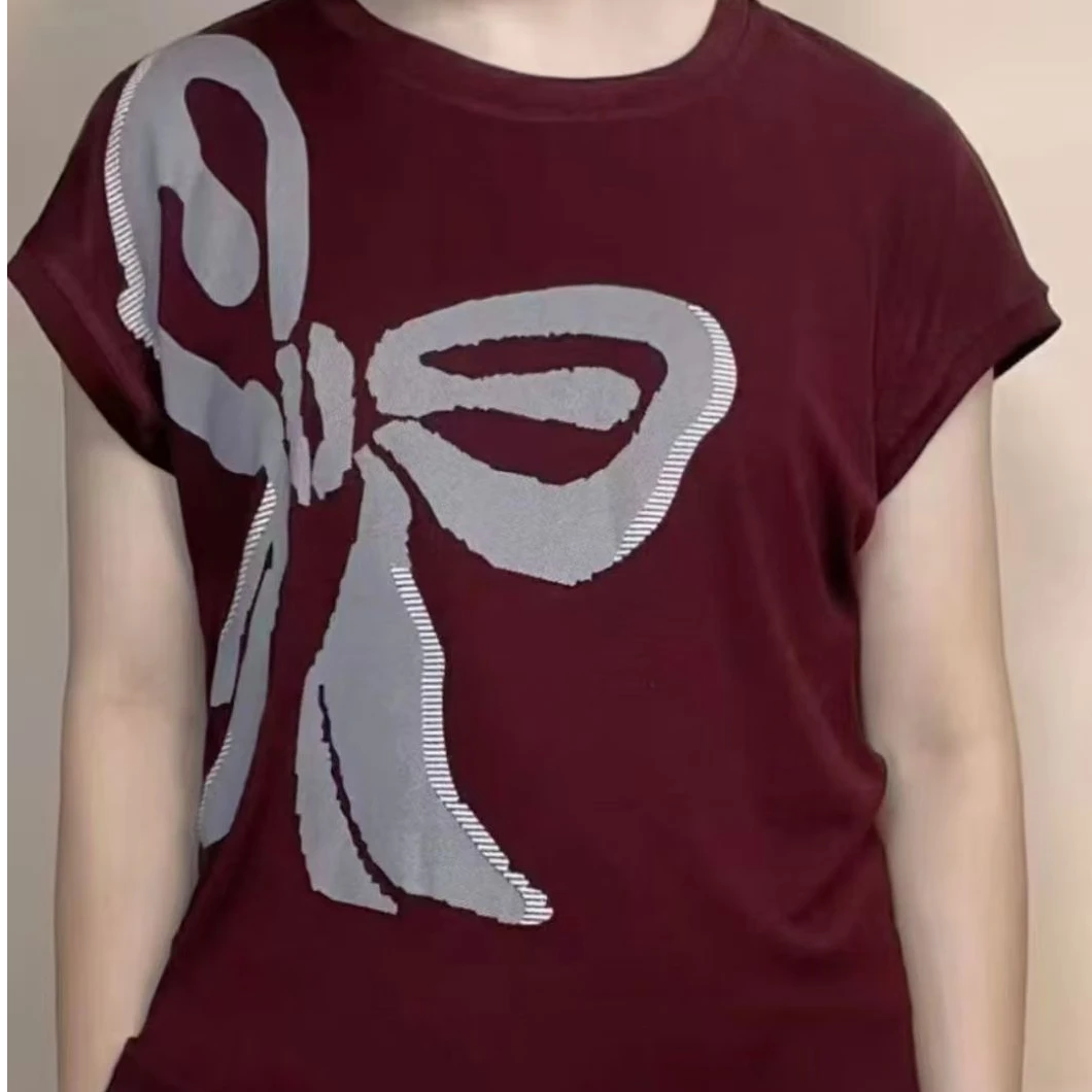 【新款福利】时尚洋气蝴蝶莫代尔T恤宽松弹性大舒适