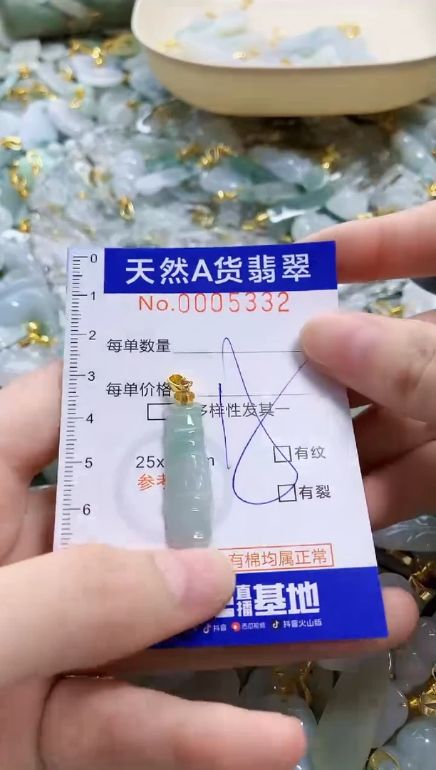 颈饰未镶嵌翡翠天然A货翡翠