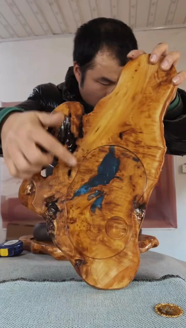 【闪购商品】木木雕茶盘不含配件 截图为准 42