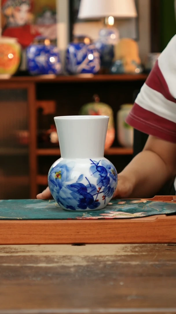 杯景德镇纯手工釉下彩精品茶具水杯