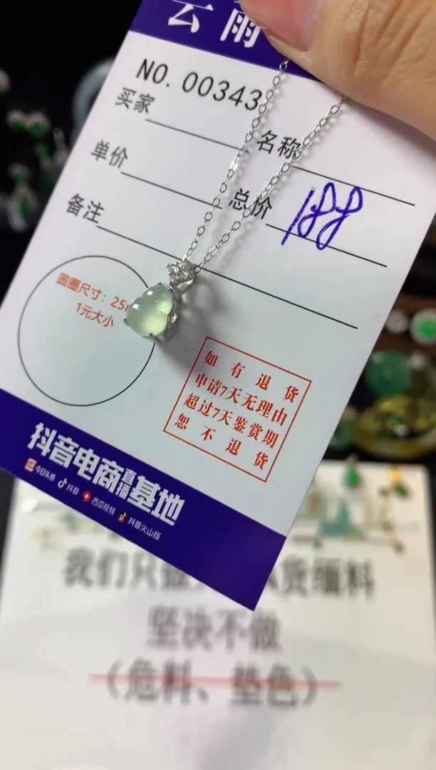 翡翠银S925镶嵌颈饰翡翠