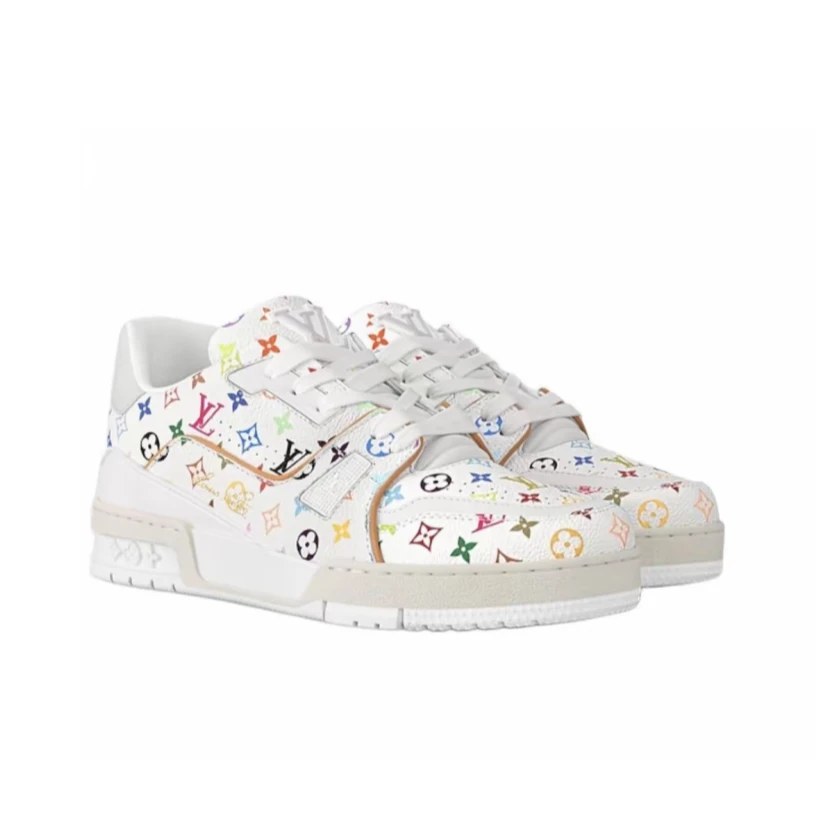 未使用 LouisVuitton/路易威登 【念念】Trainer 圆头 板鞋