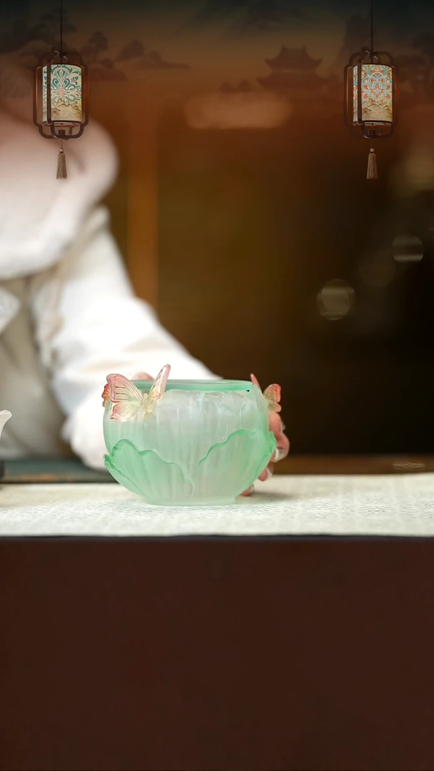 琉璃温茶炉 天青色