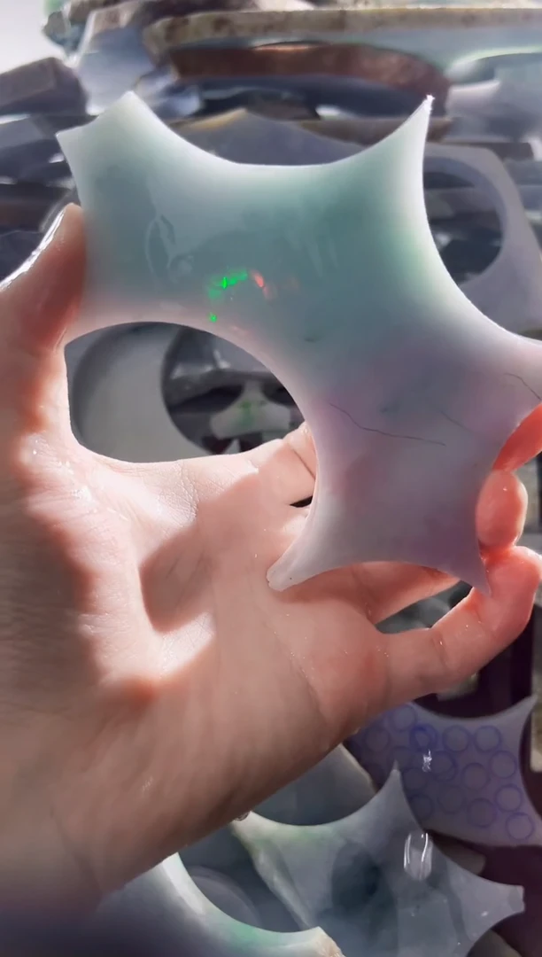 裸石翡翠缅甸翡翠A货文3537