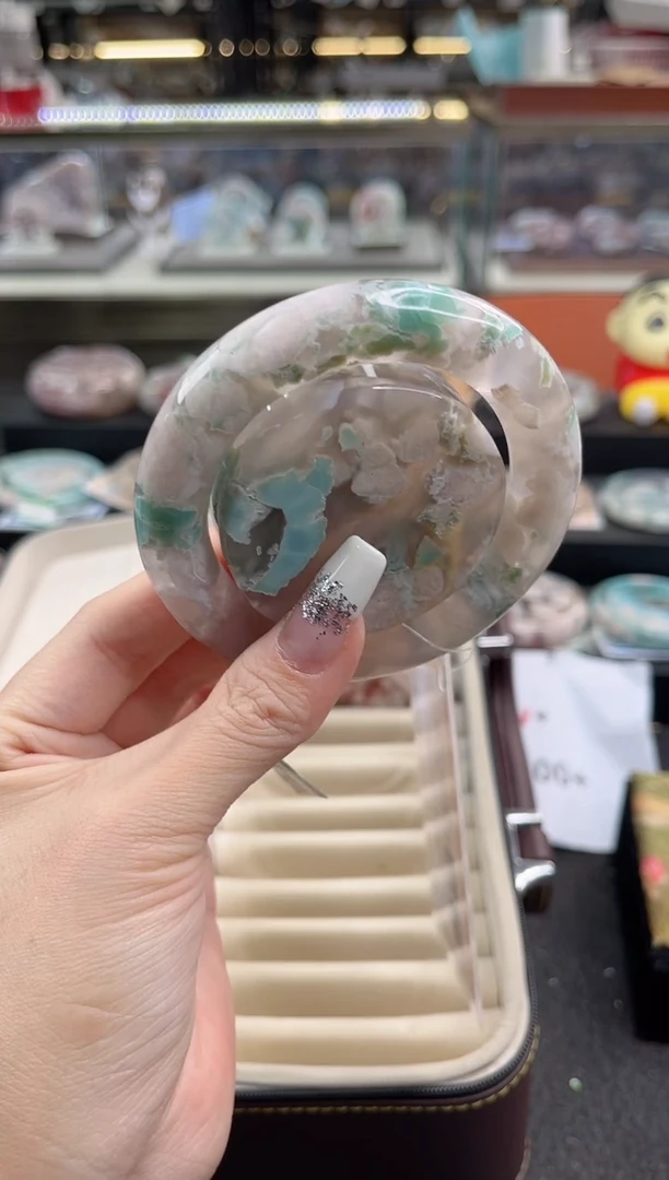 未镶嵌手镯石英质玉57圈口（赠品镯心）3S9029