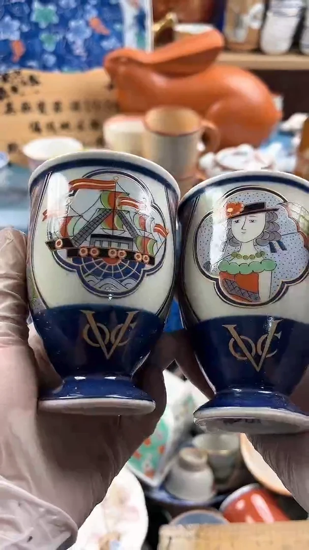 瓷片我***爱英歌瓷器满19.9包邮