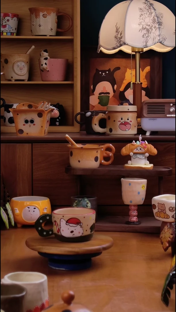 摆件陶景德镇原创手工陶瓷
