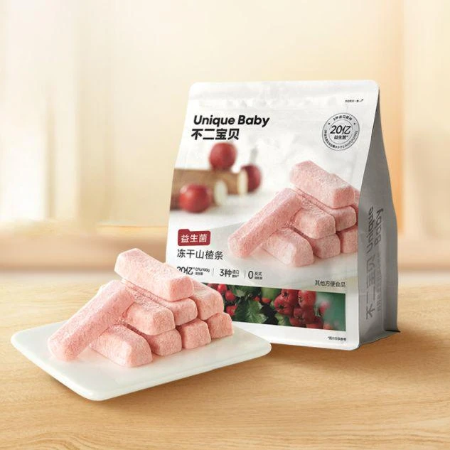 不二宝贝益生菌冻干山楂条60g（4g*15)宝宝山楂条健康营养零食