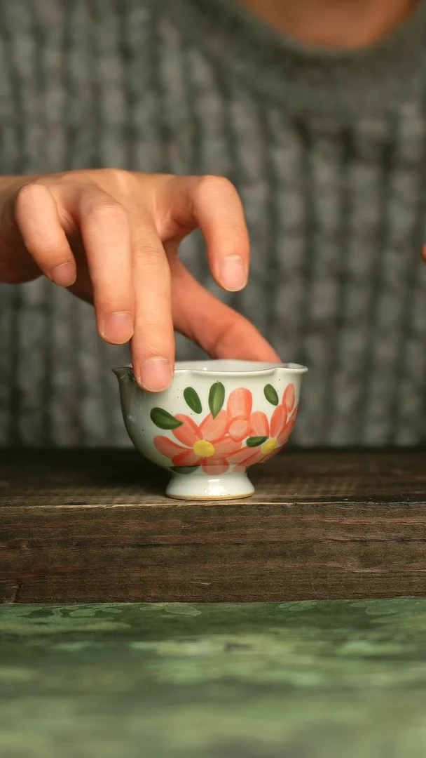 陶瓷青诗集手工手绘瓷器