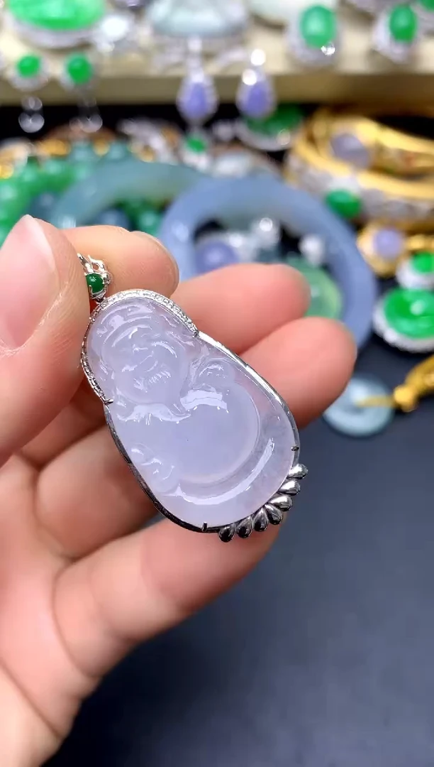 颈饰18K金镶嵌翡翠39 -中国好珍宝