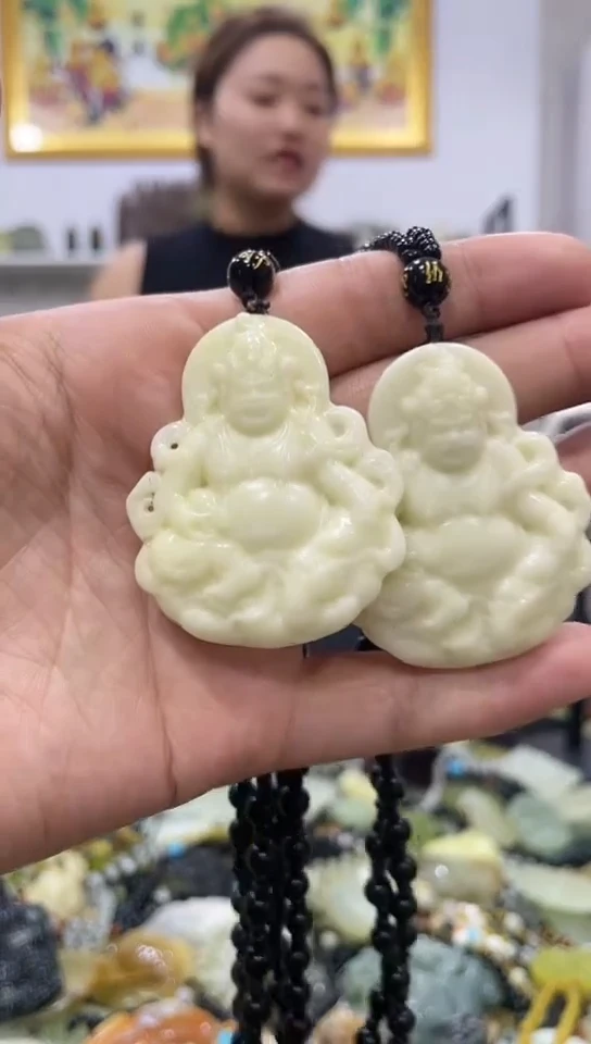蛇纹石玉未镶嵌挂件  多样性发货其中发一件