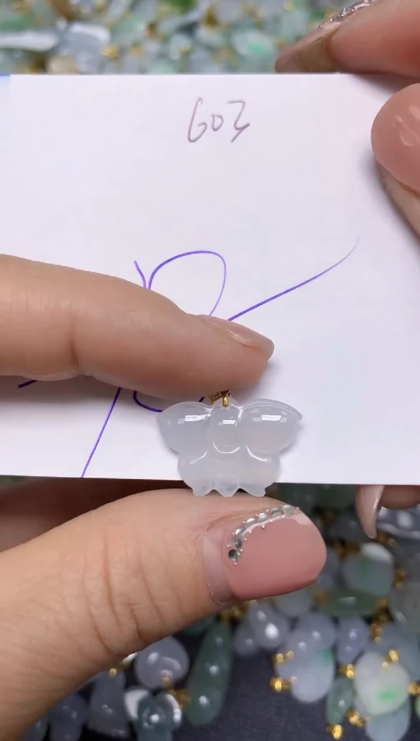 【闪购商品】翡翠挂件18K金镶嵌 天然翡翠A货