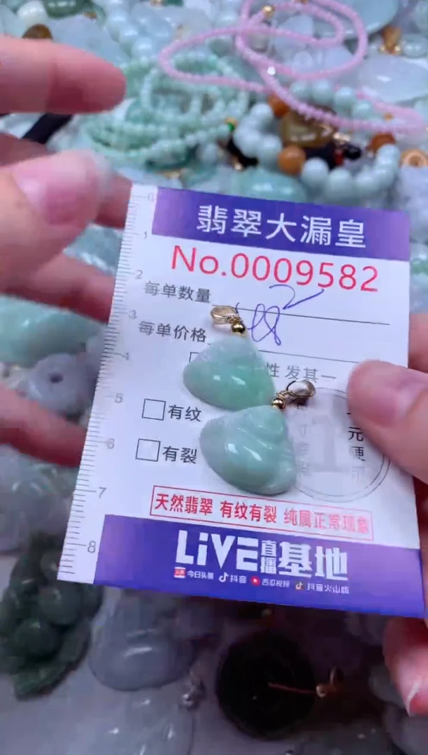 吊坠(不含链)未镶嵌翡翠9582