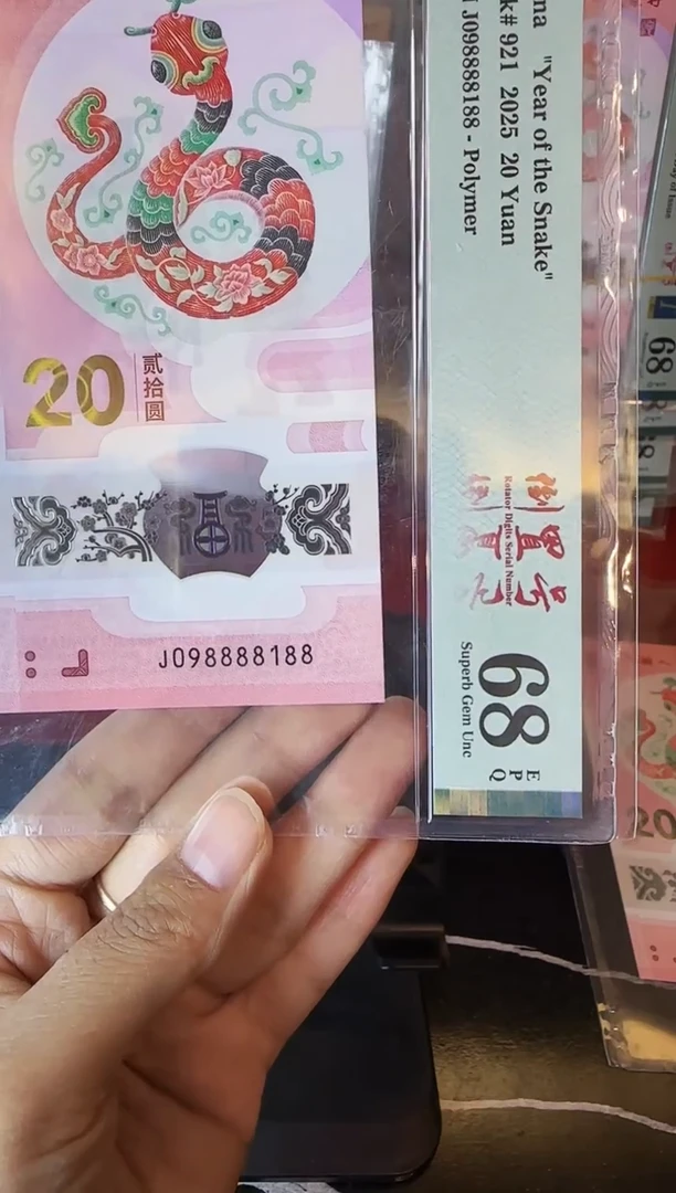 塑料2025 蛇钞 单张  098888188