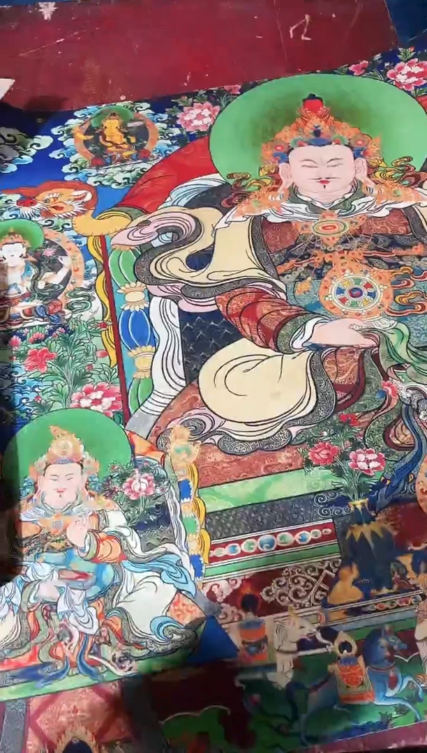 卷轴画龙妹的唐卡tk16