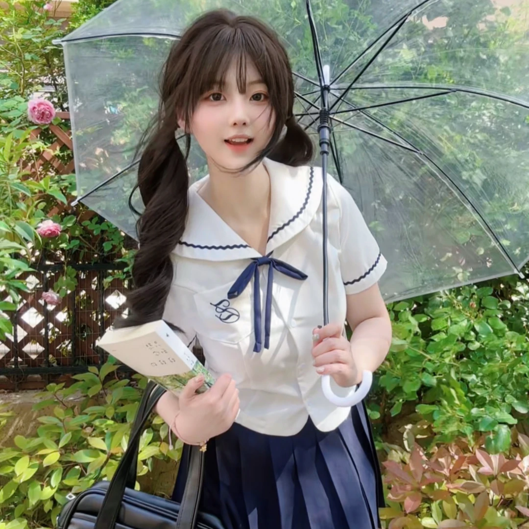 鹿奈社原创 小椿野 原创jk制服套装正版日系风水手服百褶裙女短款