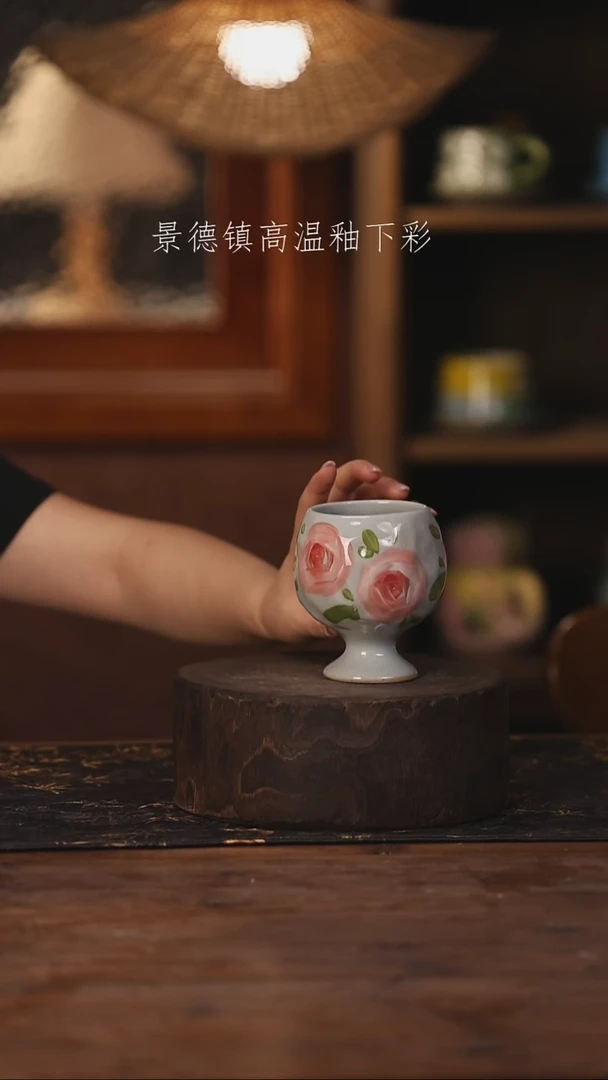 陶瓷景德镇高温釉下手绘陶瓷182