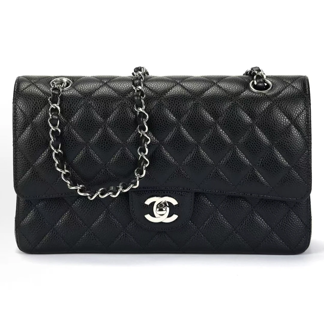 90新 Chanel/香奈儿 cf25黑银原价2