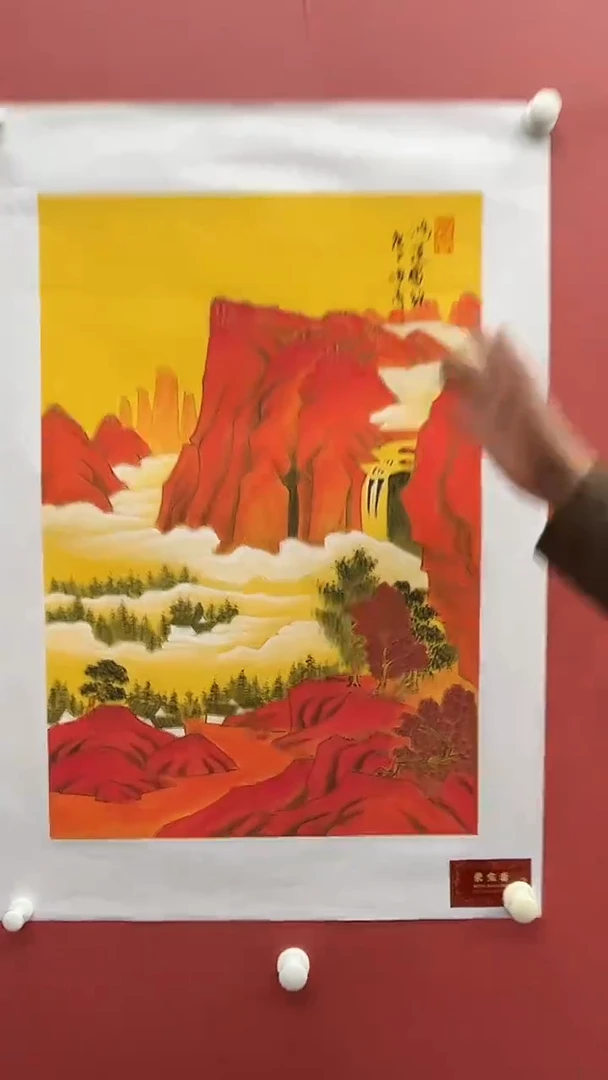 国画梅清-2.7平尺-山水