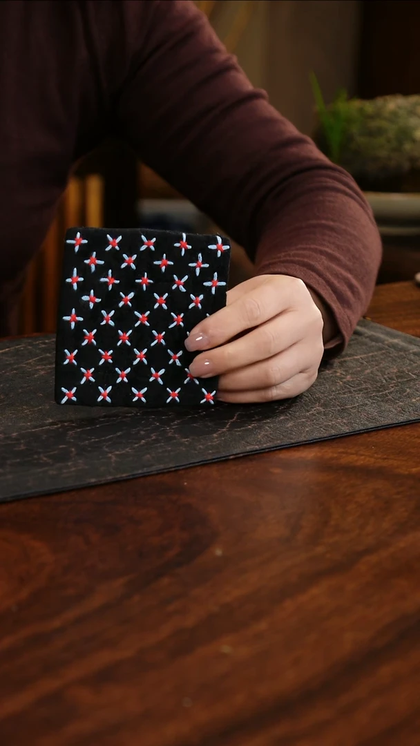 【闪购商品】织绣正方形杯垫小号D款