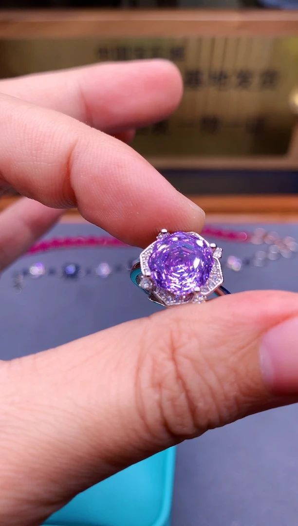 【闪购商品】锂辉石戒指银S925镶嵌........