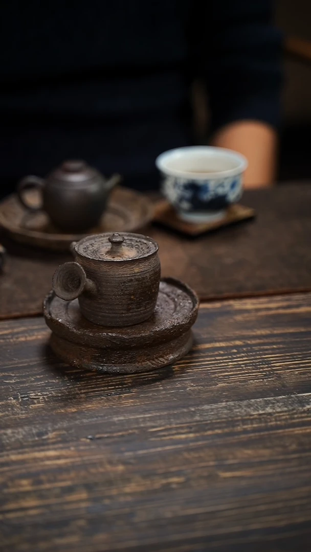 全手工制作  南蛮 侧把壶  100cc