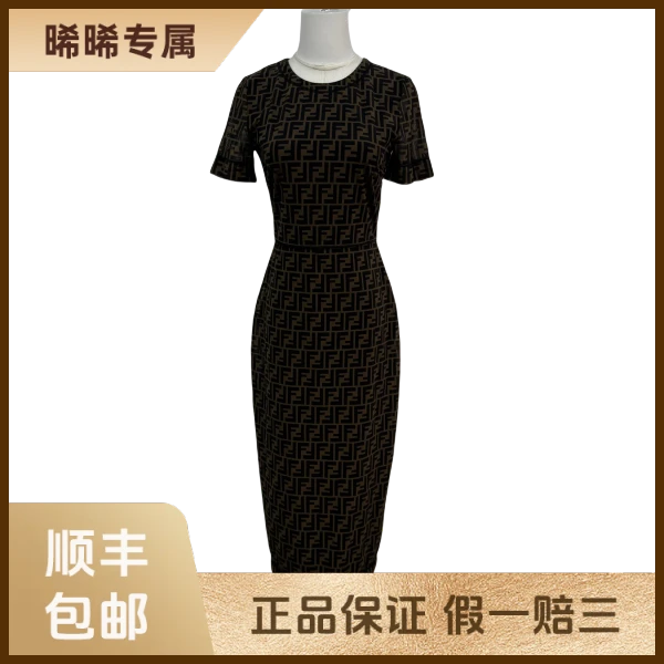 妃鱼/芬迪/锦纶/连衣裙/95新/s零二二二