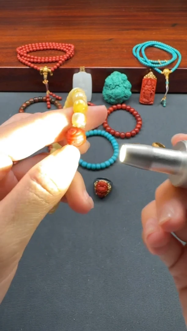 裸石蜜蜡未镶嵌言***~手串手串