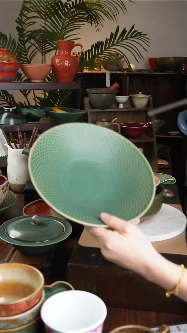 碗微瑕景德镇手工高温餐具