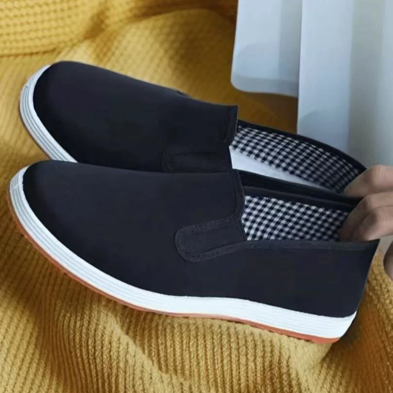 老北京布鞋软底春夏牛筋底加厚鞋耐磨轻便春季男士老年鞋舒适休闲