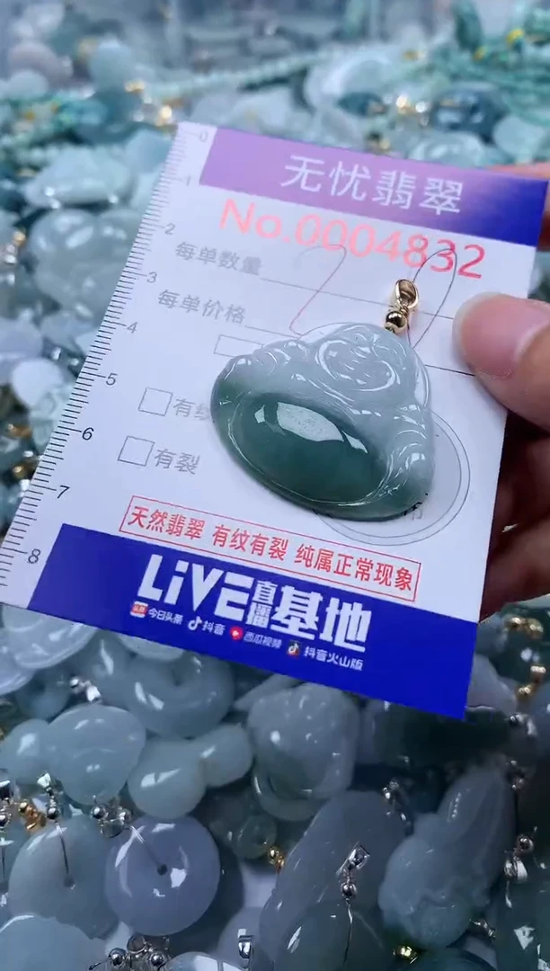 翡翠未镶嵌吊坠(不含链)4832