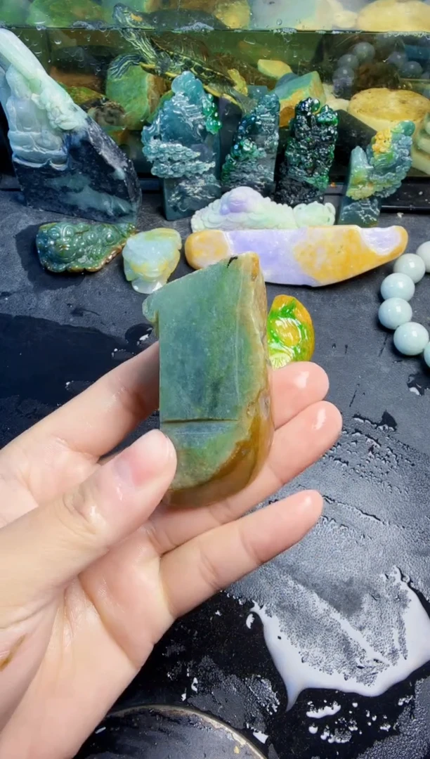 未镶嵌挂件翡翠天然翡翠047