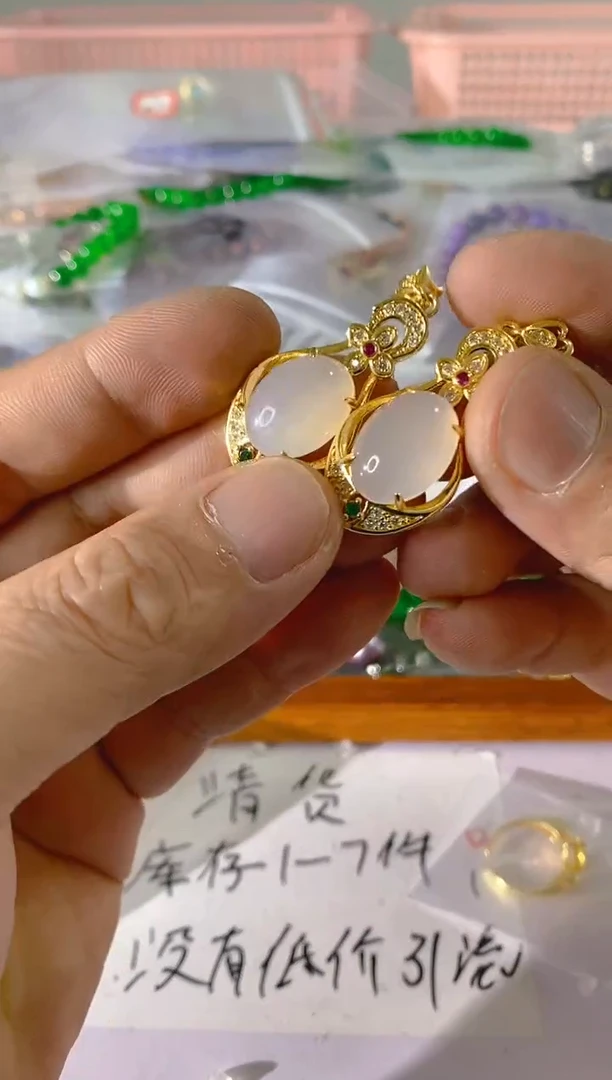 【闪购商品】水晶颈饰未镶嵌164红宝，蓝宝，贝珠多样性发一件赠链