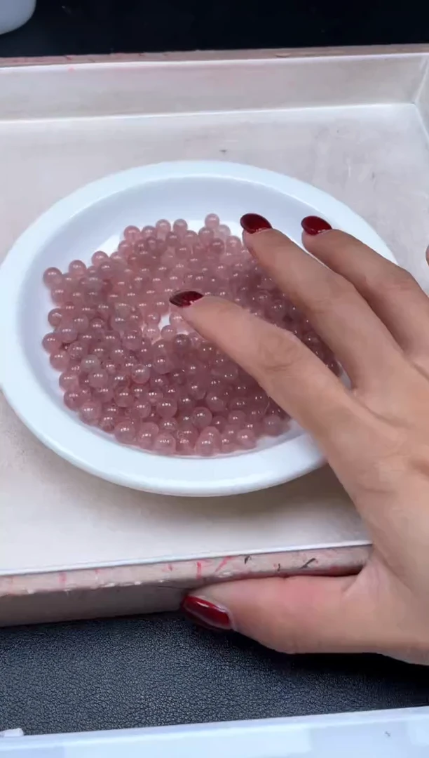 【闪购商品】水晶颈饰未镶嵌W114草莓晶6mm*40颗