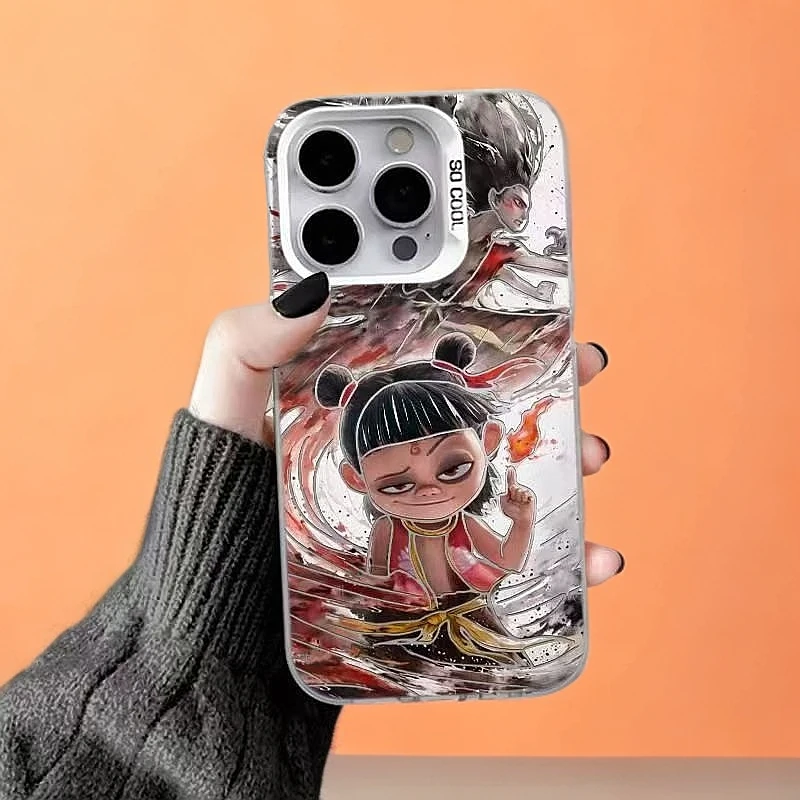 哪吒魔童闹海手机壳敖光手机壳敖丙手机壳适用于苹果16手机壳