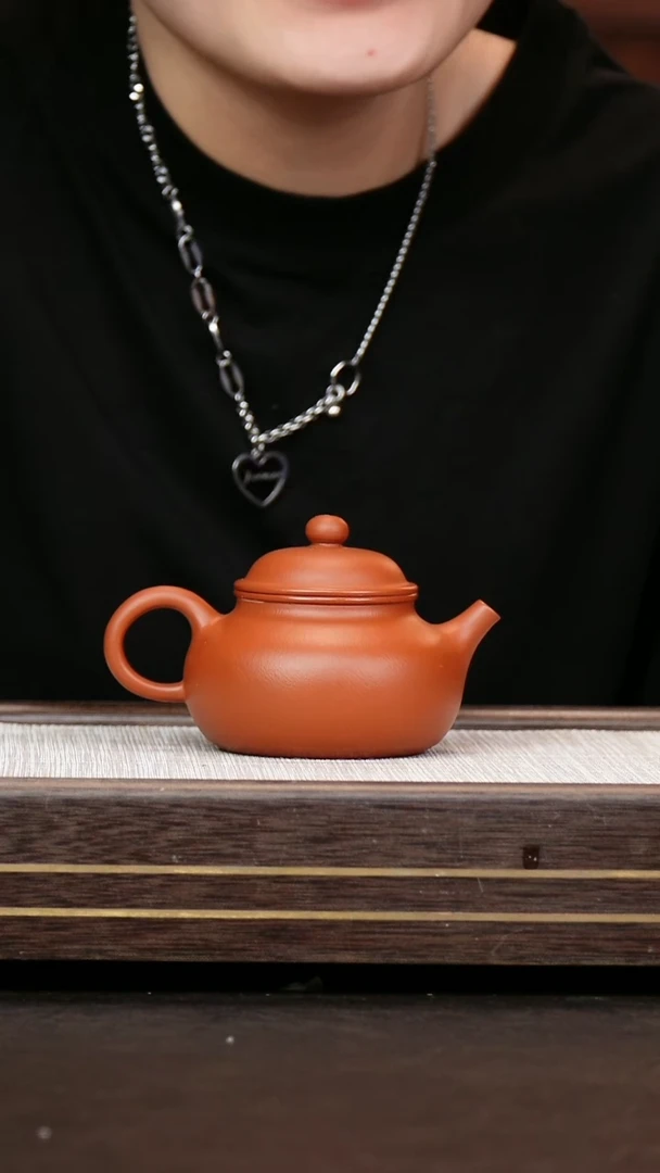 茶壶紫砂朱泥  容天壶 全手工
