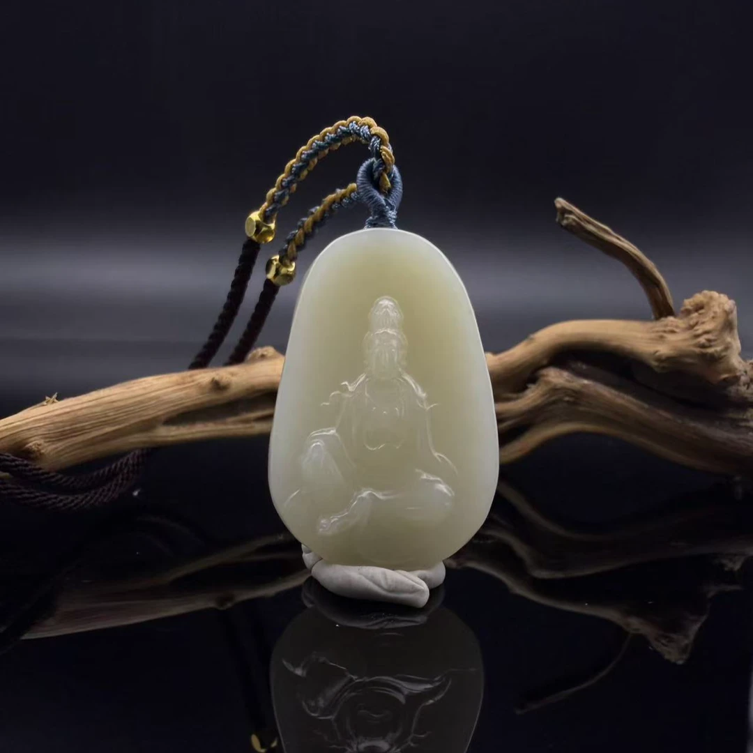 和田玉观音 吊坠