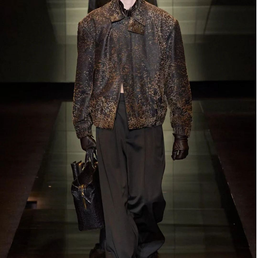 [轲老板]-C170-秋冬时尚提花筒休闲裤