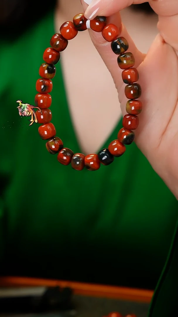 未镶嵌手串南红玛瑙包浆料单圈